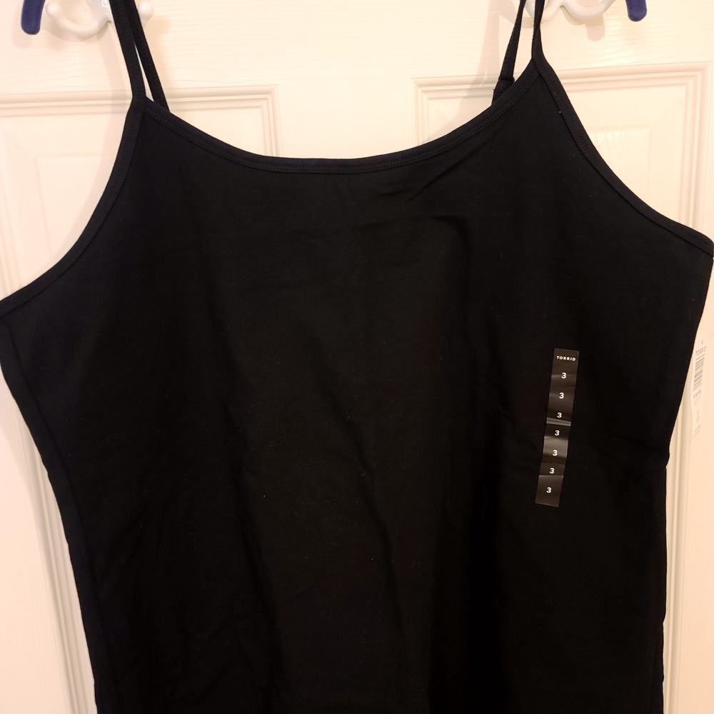 Torrid Black Sleeveless Fitted Camisole